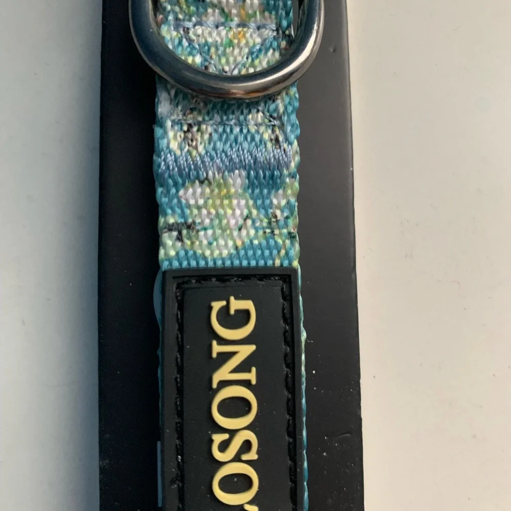 Losong Blue Floral Dog Collar